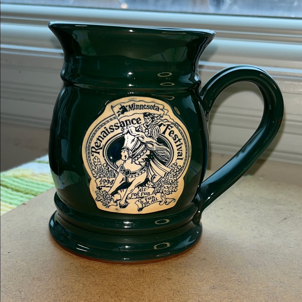 Glossy Green Renaissance Festival Mug‎